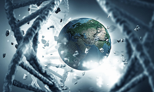 DNA分子生物化学DNA分子内的地球行星这幅图像的元素由美国宇航局提供的